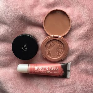 Dusty Rose Matte Pink Blush Lot & Lip Gloss